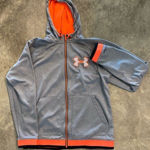 Men’s Under Armour full zip fleece hoodie Large